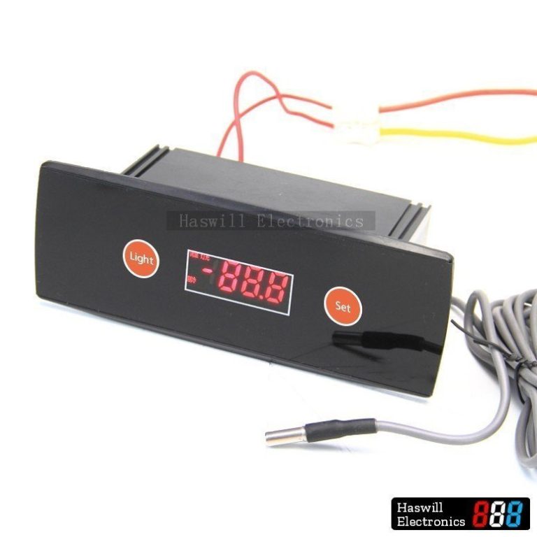 TCC-2320A indbygget temperatur- og lyscontroller, med Deluxe akrylfrontpanel og berøringsfølsomme taster