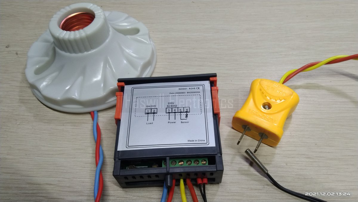 RC-113M PID temperature controller wiring photo