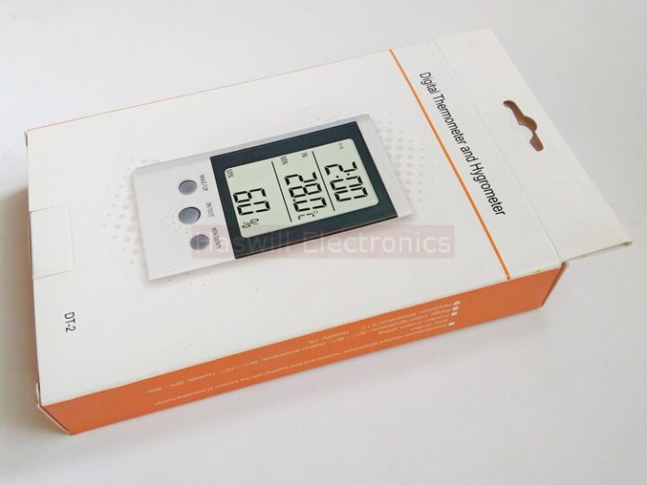 haswill electronics dt h digital thermometer hygrometer clock package 1
