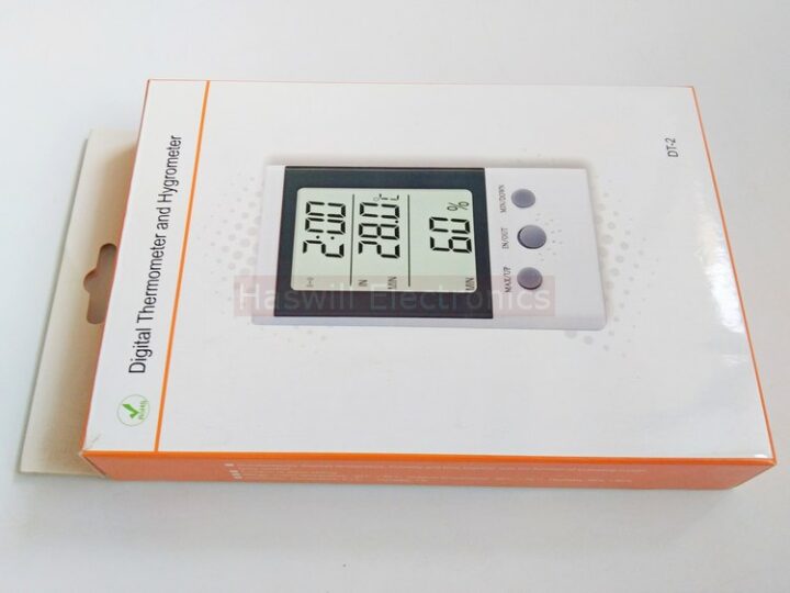 haswill electronics dt h digital thermometer hygrometer clock package 3